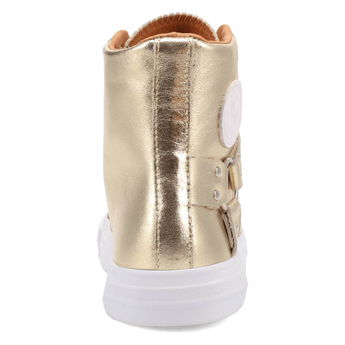 Dingo Womens Knarly Gold Leather Harness Sneakers Shoes