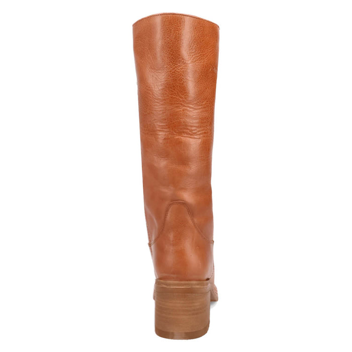 Dingo Womens Vagabond Tan Leather 14in Vintage Fashion Boots