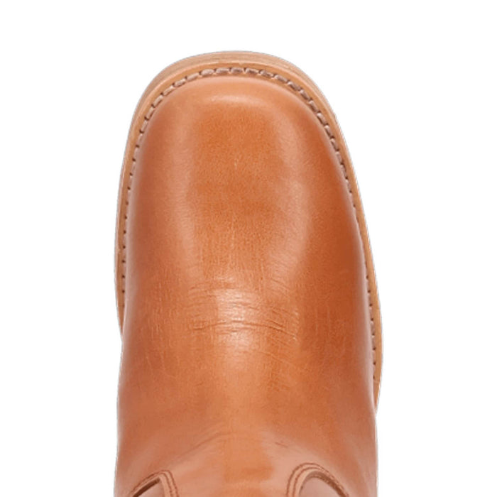 Dingo Womens Vagabond Tan Leather 14in Vintage Fashion Boots