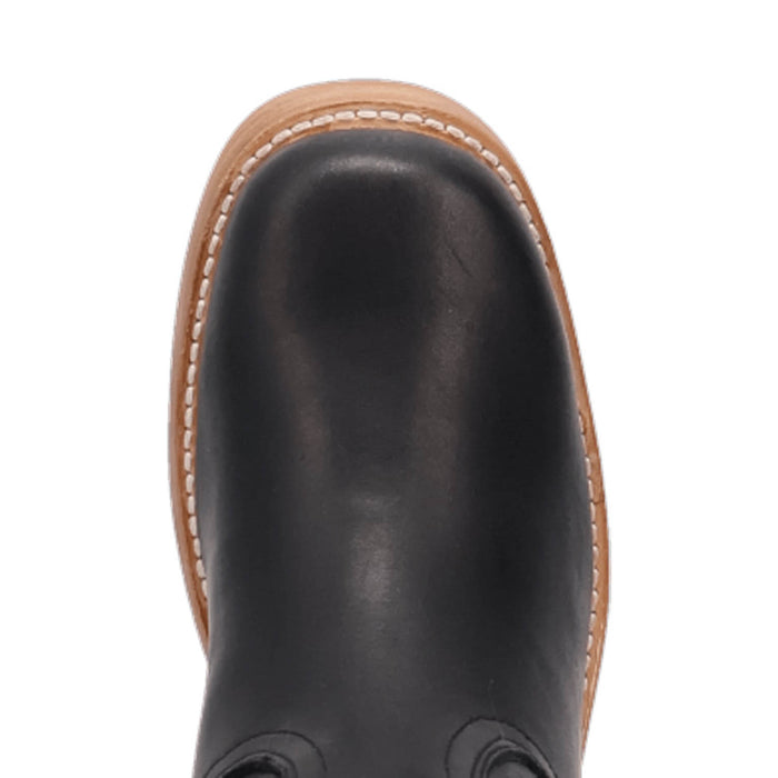 Dingo Womens Avalon Black Leather 16in Vintage Fashion Boots