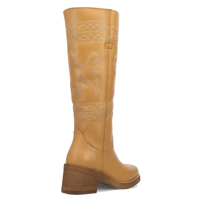 Dingo Womens Avalon Plantain Leather 16in Vintage Fashion Boots