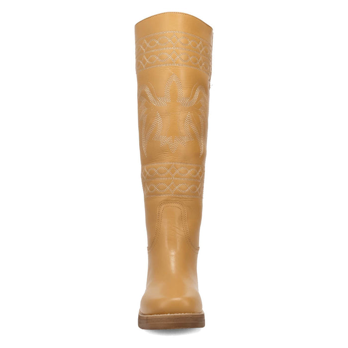 Dingo Womens Avalon Plantain Leather 16in Vintage Fashion Boots