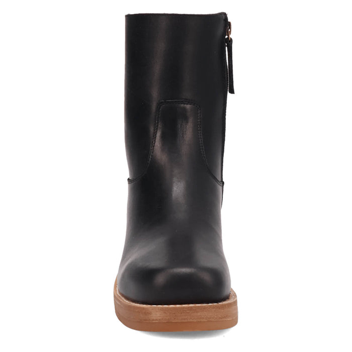 Dingo Womens Roxy Bootie Black Leather 7in Ankle Boots