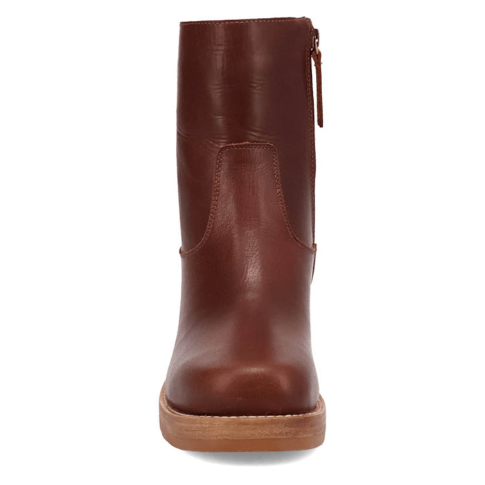 Dingo Womens Roxy Bootie Brown Leather 7in Ankle Boots