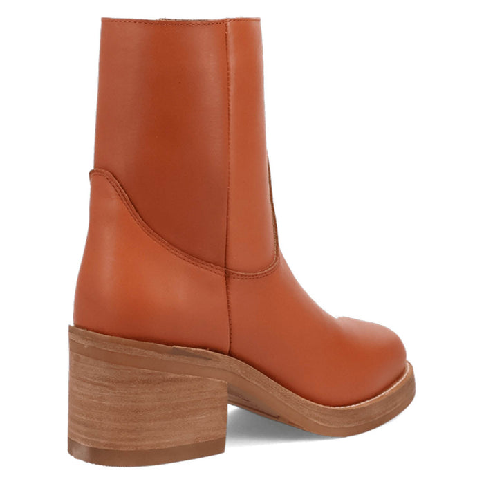 Dingo Womens Roxy Bootie Russet Leather 7in Ankle Boots