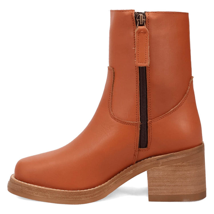 Dingo Womens Roxy Bootie Russet Leather 7in Ankle Boots
