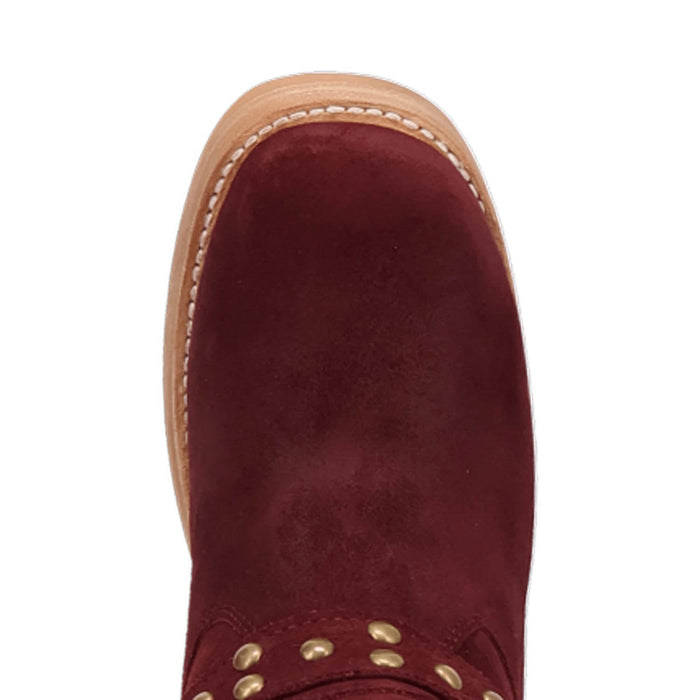 Dingo Womens Troubadour Burgundy Suede 16in Fashion Boots