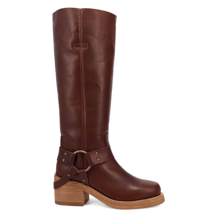 Dingo Womens Casbah Brown Leather 16in Fashion Boots