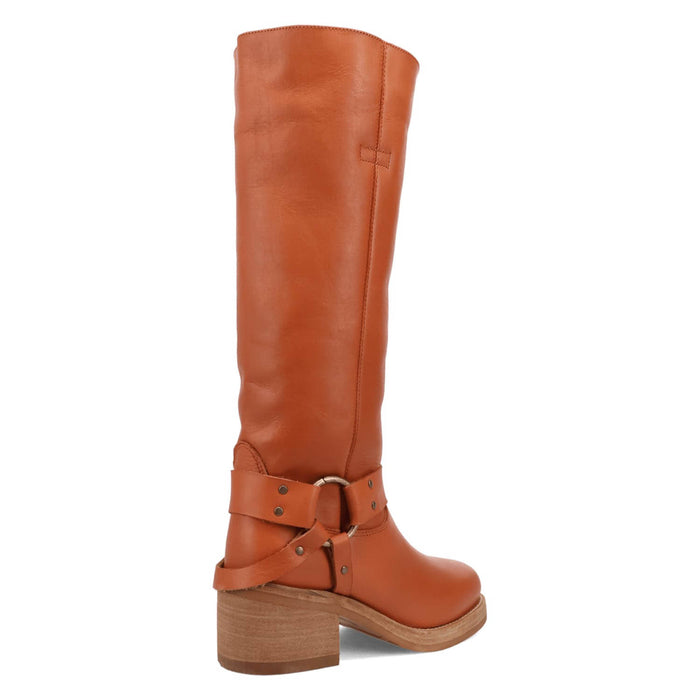 Dingo Womens Casbah Russet Leather 16in Fashion Boots