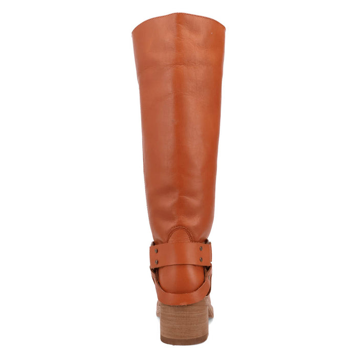 Dingo Womens Casbah Russet Leather 16in Fashion Boots
