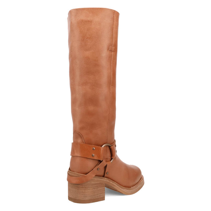 Dingo Womens Casbah Tan Leather 16in Fashion Boots