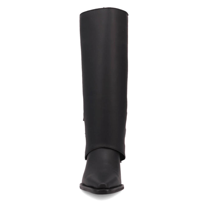 Dingo Womens Urban Cowgirl Black Leather 15in Fashion Boots