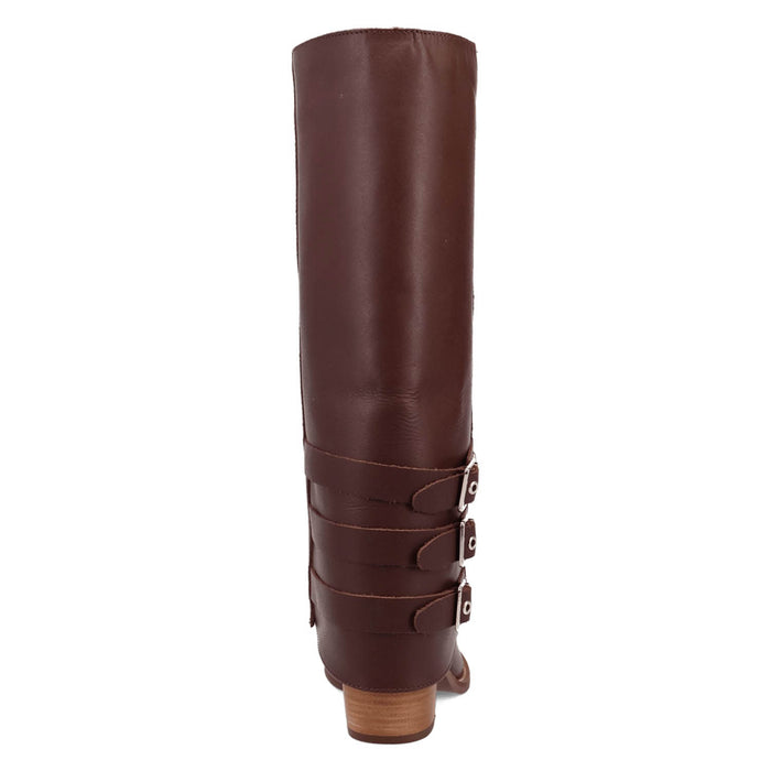 Dingo Womens Urban Cowgirl Brown Leather 15in Fashion Boots