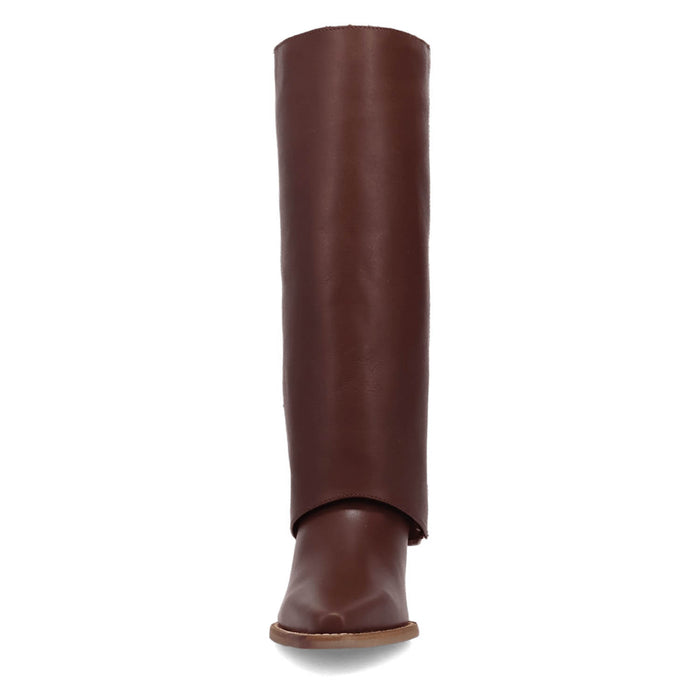 Dingo Womens Urban Cowgirl Brown Leather 15in Fashion Boots