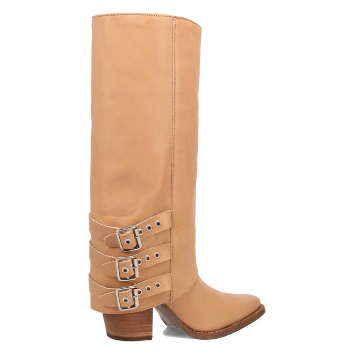 Dingo Womens Urban Cowgirl Natural Leather 15in Fashion Boots