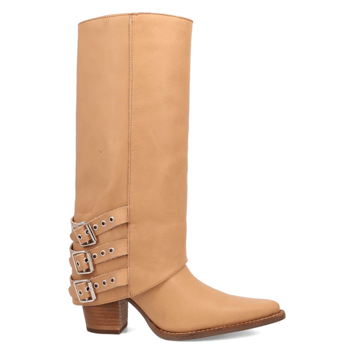 Dingo Womens Urban Cowgirl Natural Leather 15in Fashion Boots