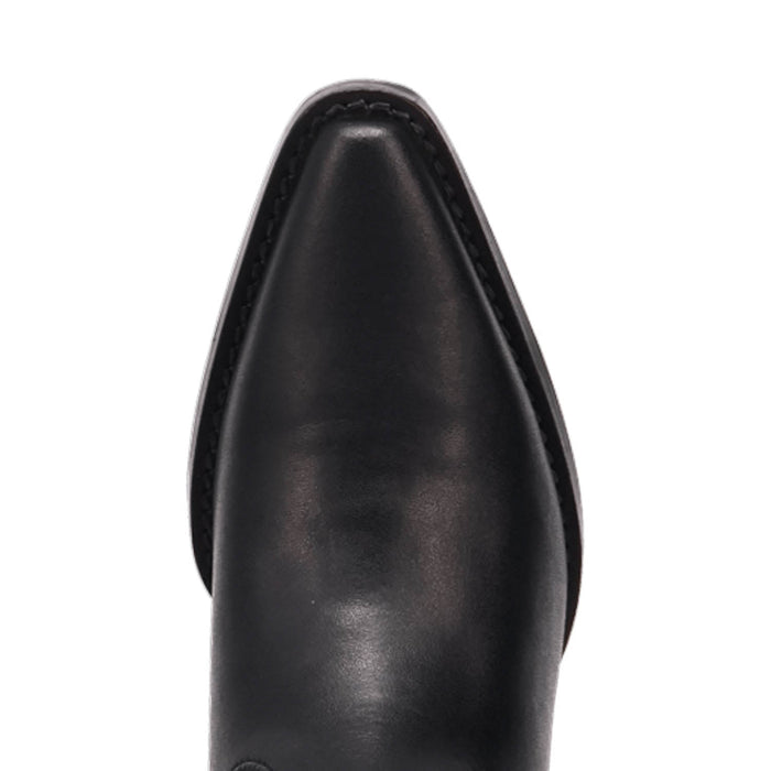 Dingo Womens Milan Bootie Black Leather 7in Ankle Boots