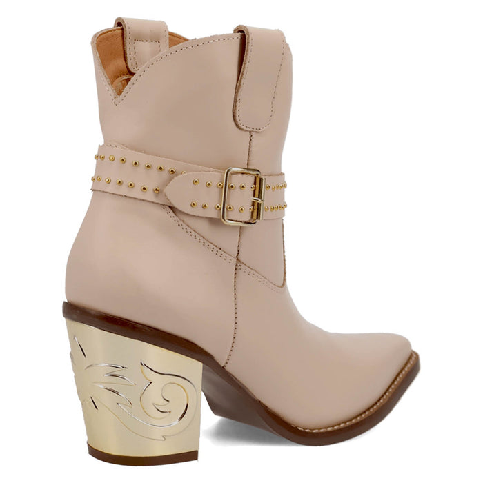 Dingo Womens Milan Bootie Sand Leather 7in Ankle Boots