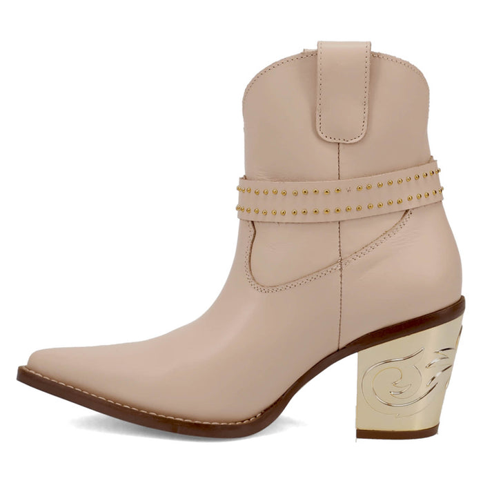 Dingo Womens Milan Bootie Sand Leather 7in Ankle Boots