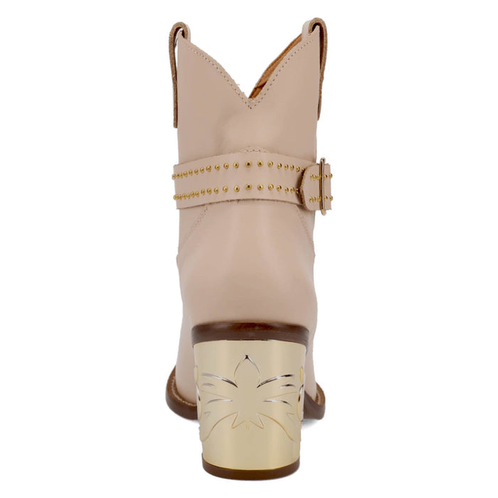 Dingo Womens Milan Bootie Sand Leather 7in Ankle Boots