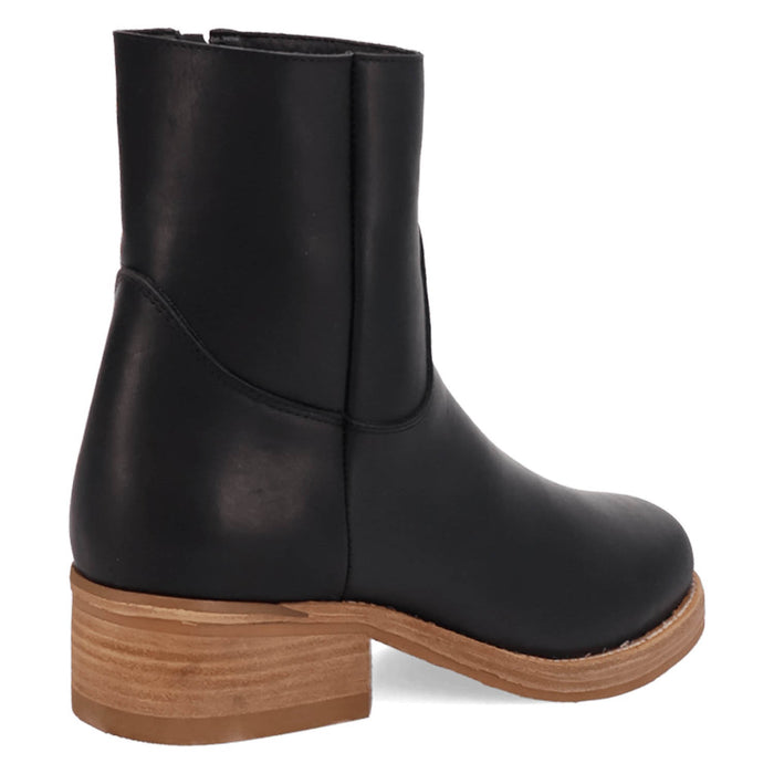 Dingo Mens Banner Black Leather 7in Ankle Boots