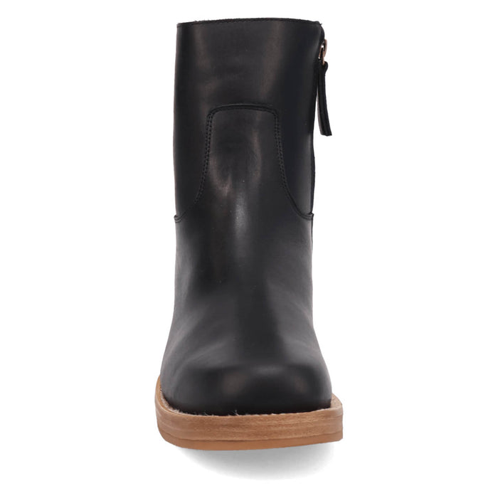 Dingo Mens Banner Black Leather 7in Ankle Boots