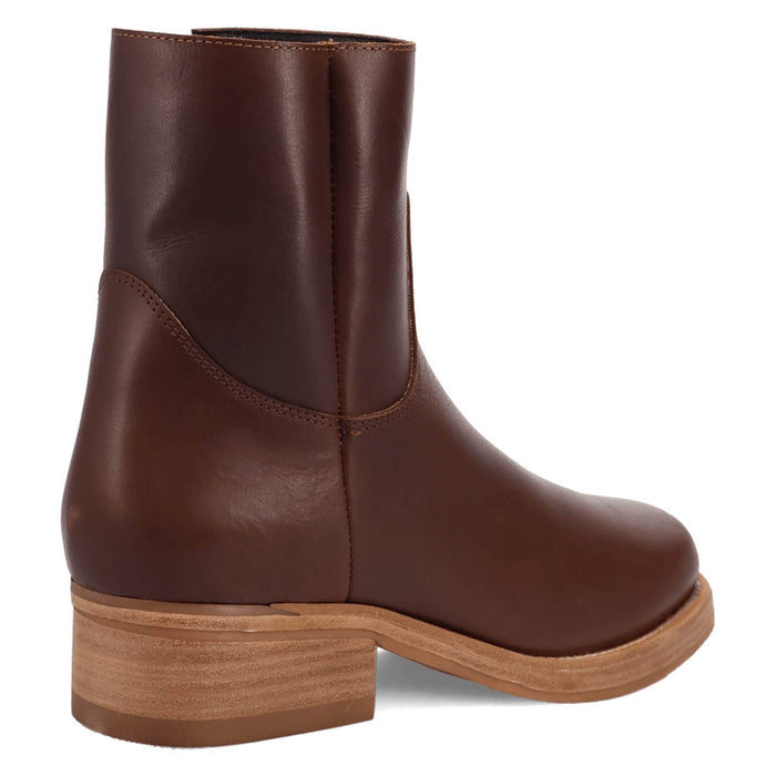 Dingo Mens Banner Brown Leather 7in Ankle Boots