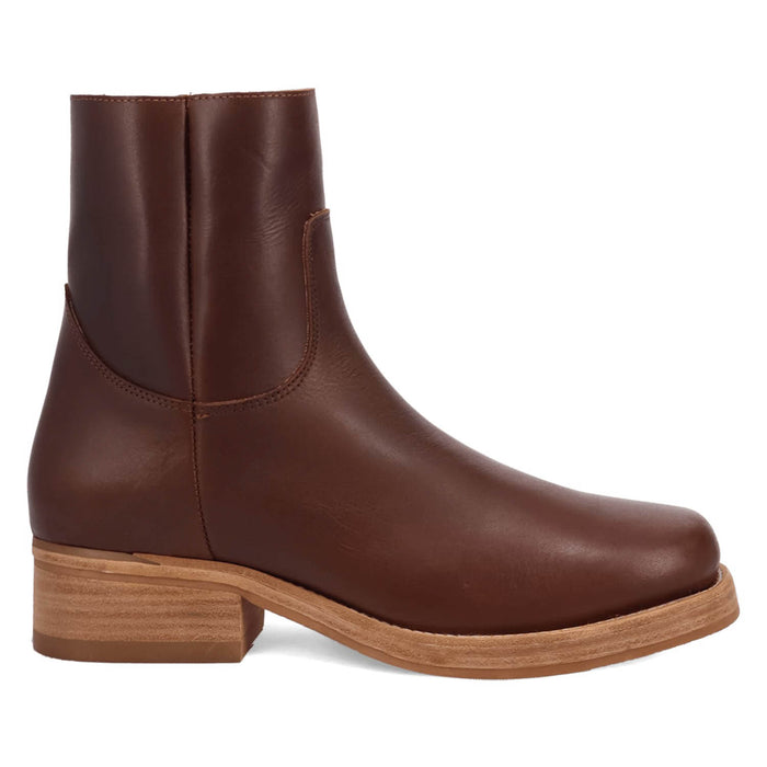 Dingo Mens Banner Brown Leather 7in Ankle Boots