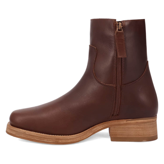 Dingo Mens Banner Brown Leather 7in Ankle Boots