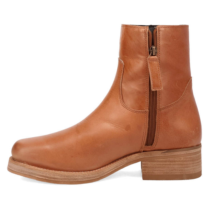 Dingo Mens Banner Tan Leather 7in Ankle Boots