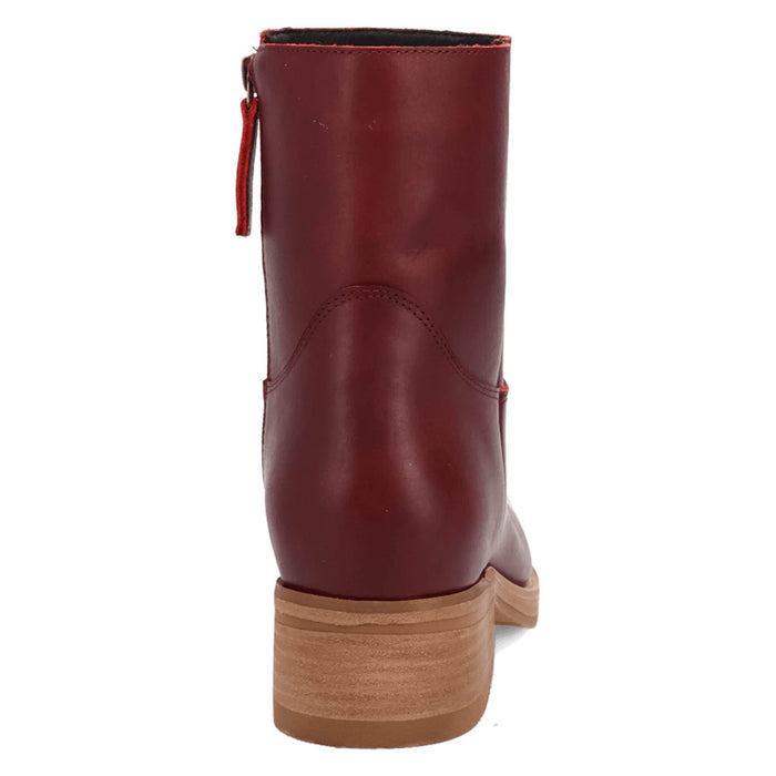 Dingo Mens Banner Wine Leather 7in Ankle Boots
