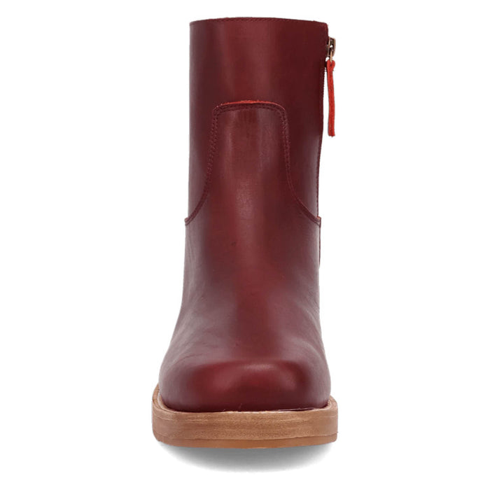 Dingo Mens Banner Wine Leather 7in Ankle Boots