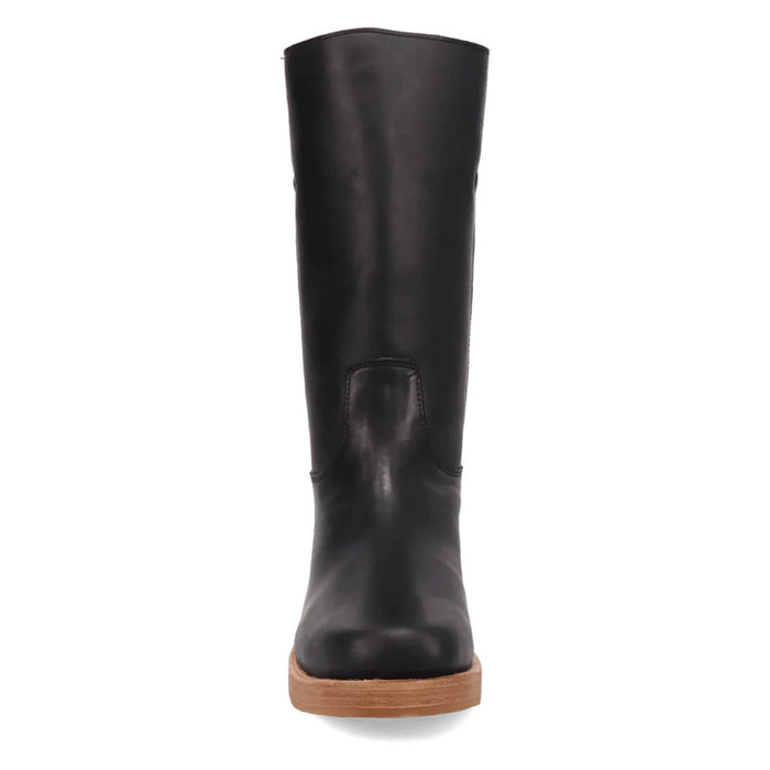 Dingo Mens Dutton Black Leather 12in Motorcycle Boots