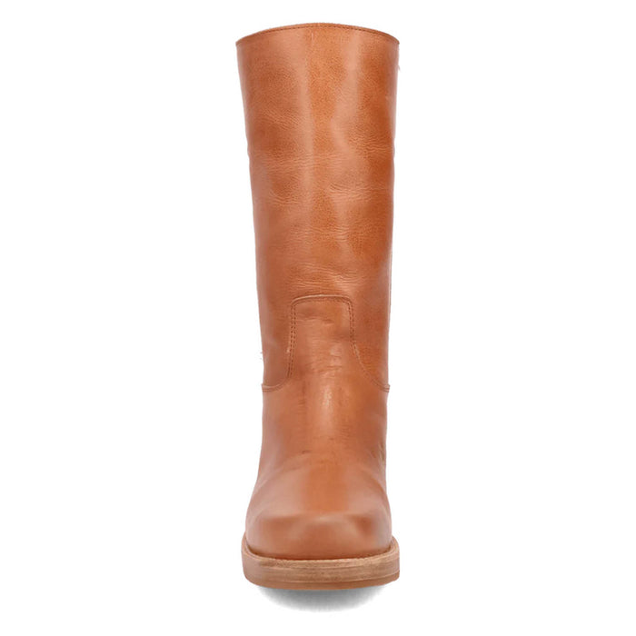 Dingo Mens Dutton Tan Leather 12in Motorcycle Boots