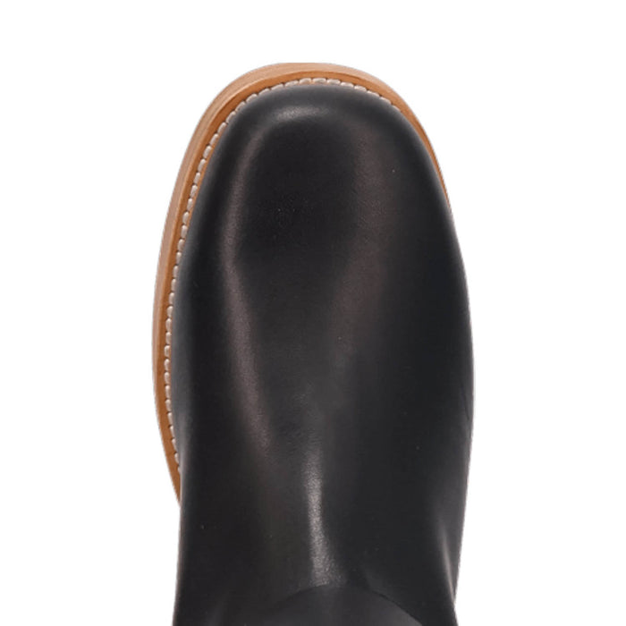 Dingo Mens Rip Black Leather 14in Motorcycle Boots