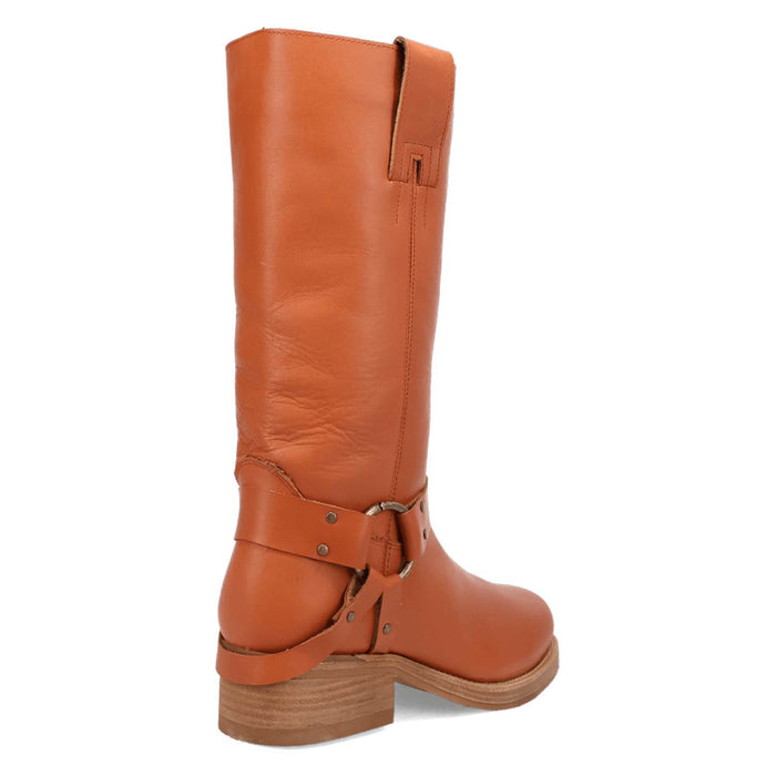 Dingo Mens Rip Russet Leather 14in Motorcycle Boots