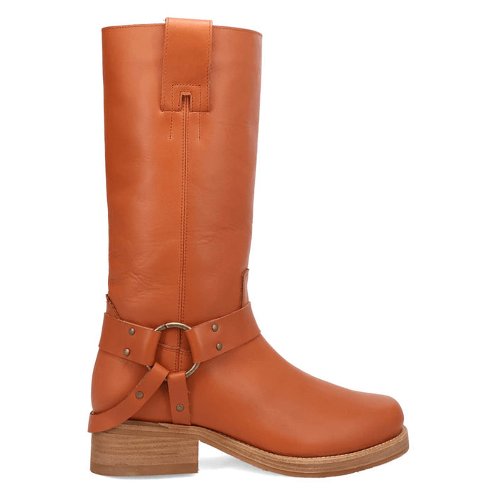 Dingo Mens Rip Russet Leather 14in Motorcycle Boots