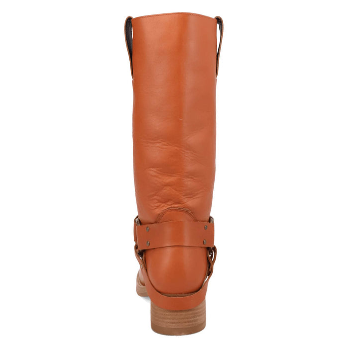 Dingo Mens Rip Russet Leather 14in Motorcycle Boots