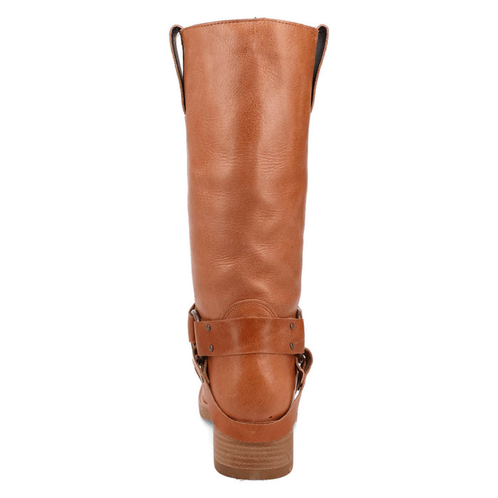 Dingo Mens Rip Tan Leather 14in Motorcycle Boots