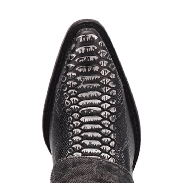Dingo Womens Denim Dream Bootie Black Leather 7in Ankle Boots
