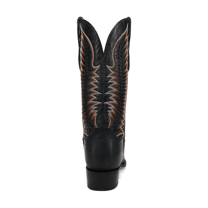 Dan Post Mens Rip Charcoal Leather Cowboy Boots
