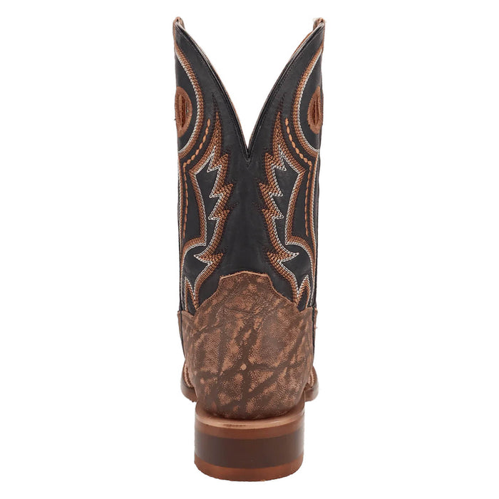 Dan Post Mens Tusker Trail Brown/Black Leather 11in Cowboy Boots