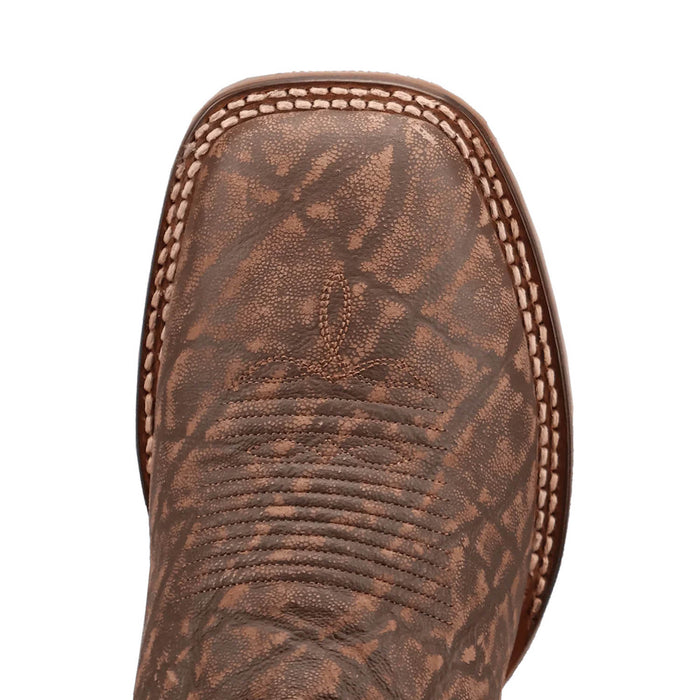 Dan Post Mens Tusker Trail Brown/Black Leather 11in Cowboy Boots