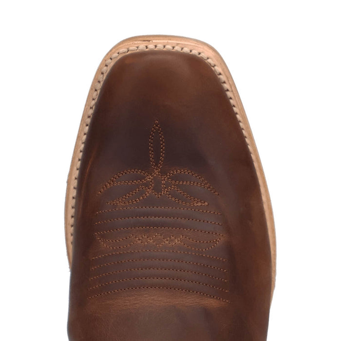 Dan Post Mens Bucky Tan/Blue Leather Cowboy Boots