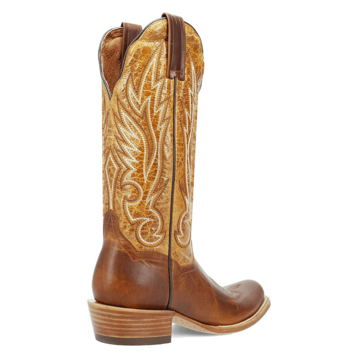 Dan Post Womens Amber Trail Honey Leather 13in Cowboy Boots