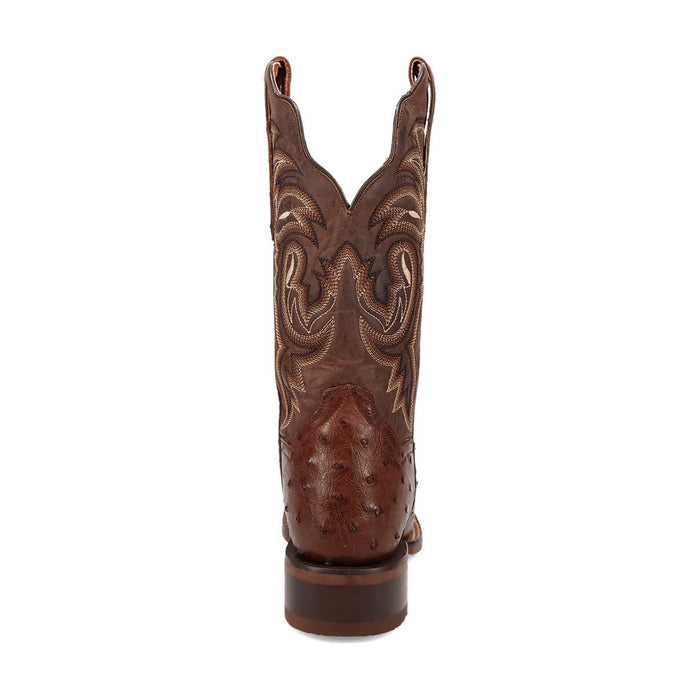 Dan Post Womens Kylo Chocolate Full Quill Ostrich Cowboy Boots