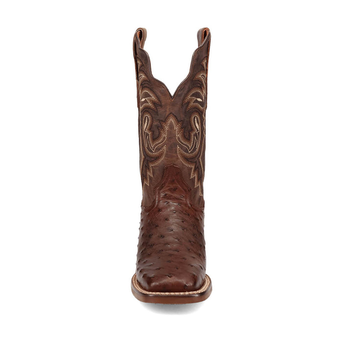 Dan Post Womens Kylo Chocolate Full Quill Ostrich Cowboy Boots