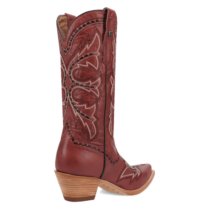Dan Post Womens Mesa Red Leather Cowboy Boots