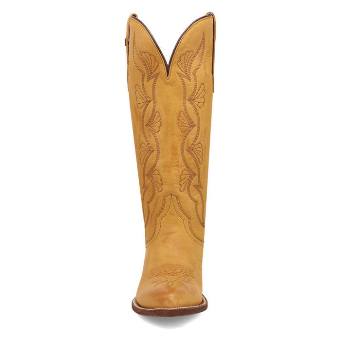 Dan Post Womens Sunrise Canyon Mustard Leather Cowboy Boots