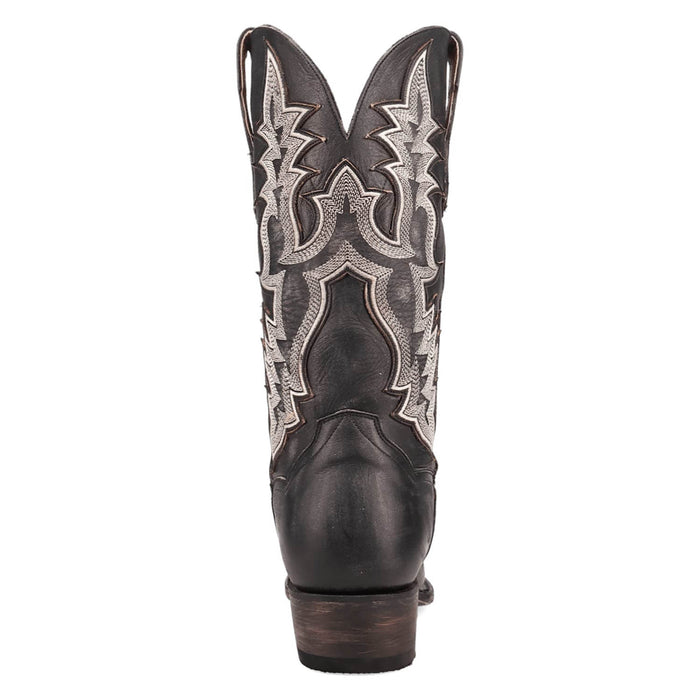 Dan Post Mens Diesel Black Leather Cowboy Boots